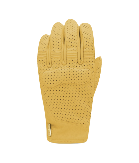 Gants Moto Femme Racer Shirley Moutarde