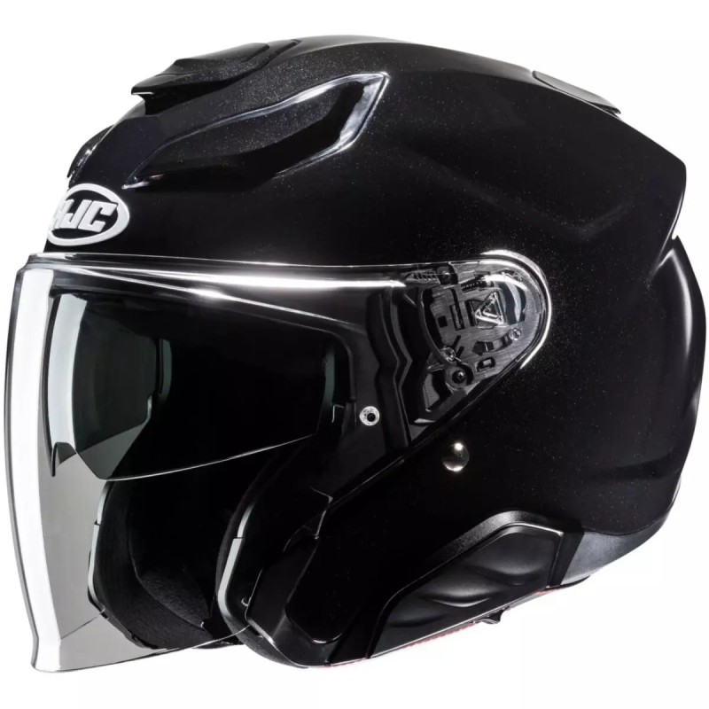 Casque Jet HJC F31 Noir Brillant