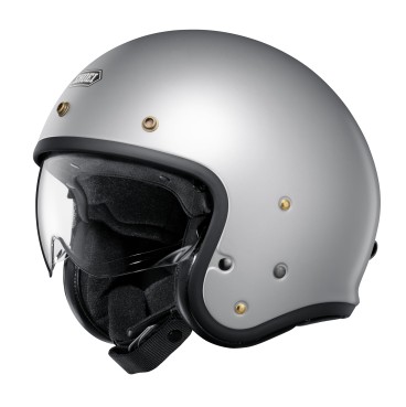 Casque Jet Shoei J. O2 Matt Light Silver