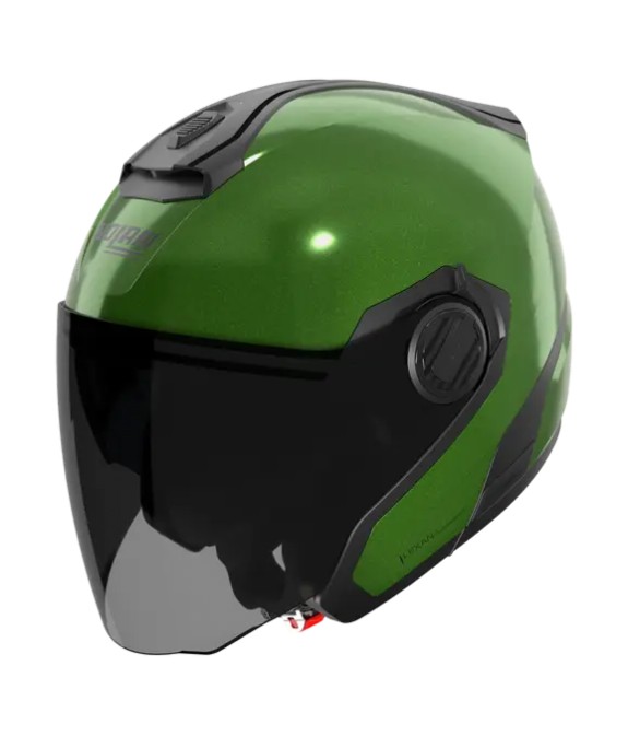 Casque Jet Nolan N40.5 Vert Brillant