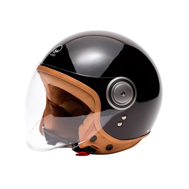 Casque Jet Marko Elements Noir Brillant Casque Jet Marko Elements Noir Brillant
