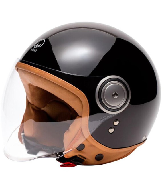 Casque Jet Marko Elements Noir Brillant