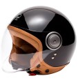 Casque Jet Marko Elements Noir Brillant Casque Jet Marko Elements Noir Brillant
