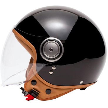 Casque Jet Marko Elements Noir Brillant