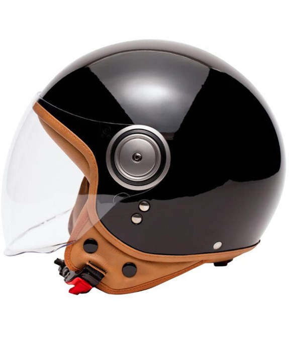 Casque Jet Marko Elements Noir Brillant