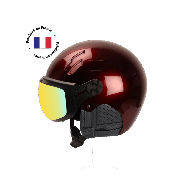 Casque Major Visière Infinit Rouge Profond Nacré Casque Major Visière Infinit Rouge Profond Nacré