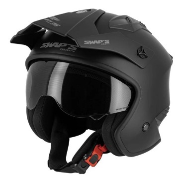 CASQUE JET SWAPS S769 TROOPER NOIR MAT