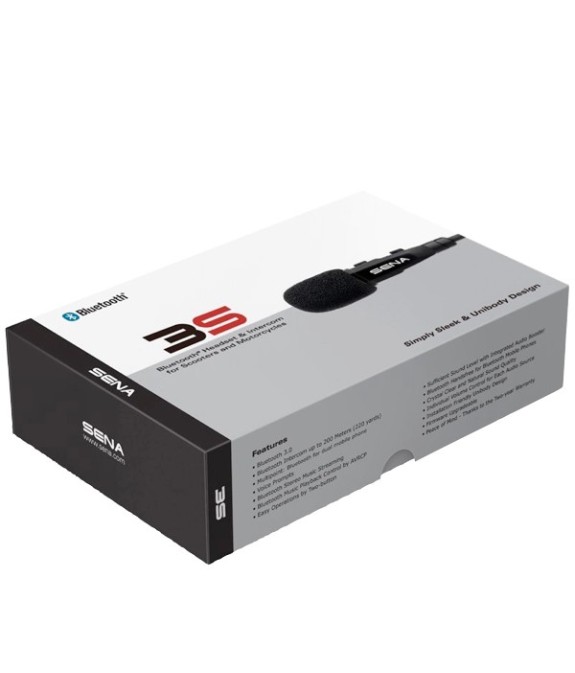 Kit Bluetooth 3S B de chez Sena pour Casque Jet de Moto et Scooter
